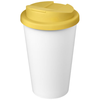 AMERICANO® ECO 350 ML RECYCLED TUMBLER with Spill-Proof Lid in Yellow & White