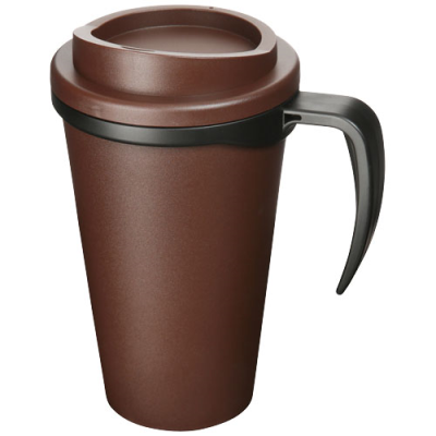 AMERICANO® GRANDE 350 ML THERMAL INSULATED MUG in Brown & Solid Black