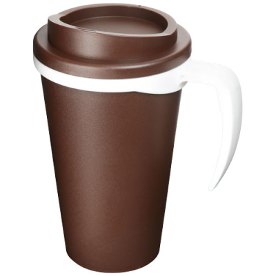 AMERICANO® GRANDE 350 ML THERMAL INSULATED MUG in Brown & White