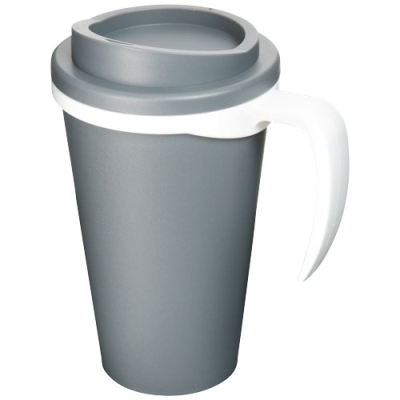 AMERICANO® GRANDE 350 ML THERMAL INSULATED MUG in Grey & White