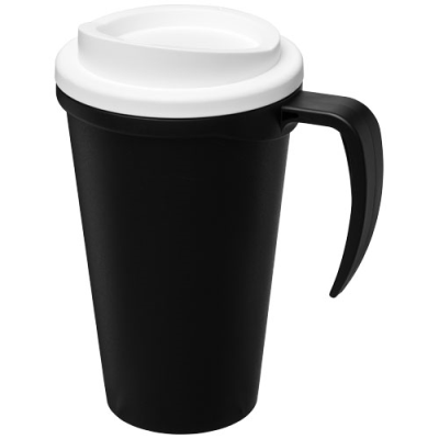 AMERICANO® GRANDE 350 ML THERMAL INSULATED MUG in Solid Black & White