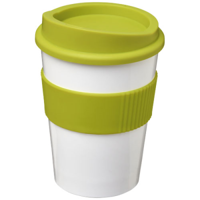 AMERICANO® MEDIO 300 ML TUMBLER with Grip in White & Lime