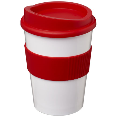 AMERICANO® MEDIO 300 ML TUMBLER with Grip in White & Red