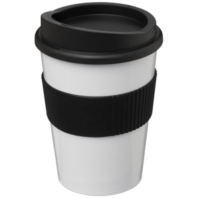 AMERICANO® MEDIO 300 ML TUMBLER with Grip in White & Solid Black