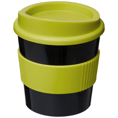 AMERICANO® PRIMO 250 ML TUMBLER with Grip in Solid Black & Lime