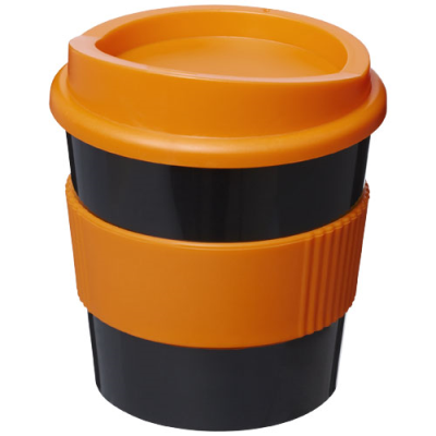 AMERICANO® PRIMO 250 ML TUMBLER with Grip in Solid Black & Orange