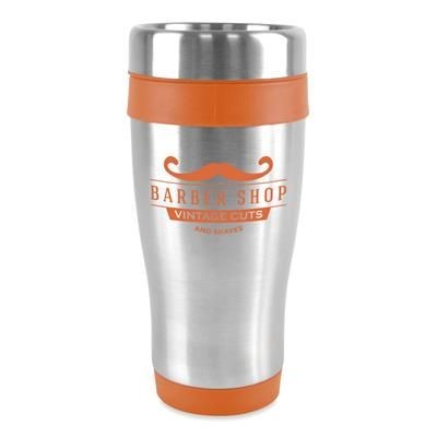 ANCOATS STAINLESS STEEL METAL TUMBLER with Amber Trim