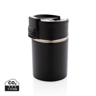 BOGOTA COMPACT VACUUM MUG with Ceramic Pottery Coating in Black