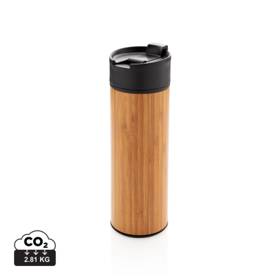 BOGOTA VACUUM BAMBOO COFFEE MUG in Brown