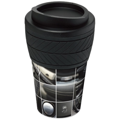 BRITE-AMERICANO® TYRE 350 ML THERMAL INSULATED TUMBLER in Solid Black