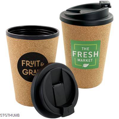 CORK DOUBLE WALL TRAVEL MUG - 350ML