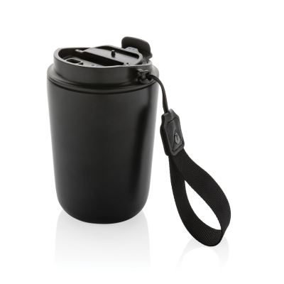 CUPPA RCS RE-STEEL VACUUM TUMBLER with Lanyard in Black