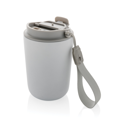 CUPPA RCS RE-STEEL VACUUM TUMBLER with Lanyard in White