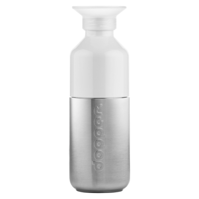 DOPPER STEEL (350ML) in Silver & White