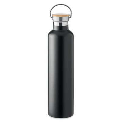 DOUBLE WALL FLASK 1L in Black