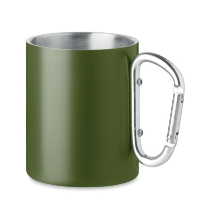 DOUBLE WALL METAL MUG 300 ML in Green