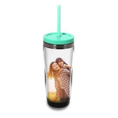 DOUBLE WALL PLASTIC TRAVEL SPORTS MUG