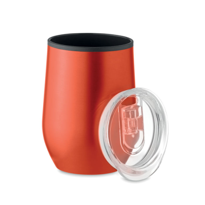 DOUBLE WALL TRAVEL CUP 350 ML in Red