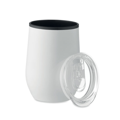 DOUBLE WALL TRAVEL CUP 350 ML in White