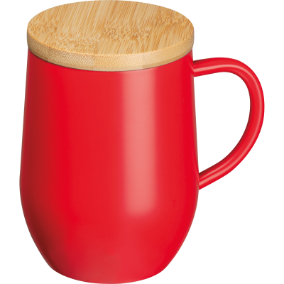 DOUBLE-WALLED MUG, 300 ML in Red