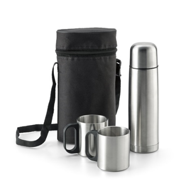 DURANT STAINLESS STEEL METAL THERMOS AND MUG SET SET