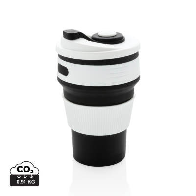 FOLDING SILICON CUP in Black