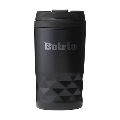 GRAPHIC MINI MUG RCS RECYCLED STEEL 250 ML THERMO CUP in Black