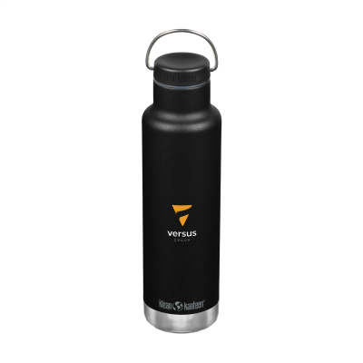 KLEAN KANTEEN CLASSIC RECYCLED THERMAL INSULATED BOTTLE 592 ML in Black