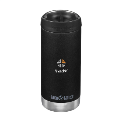 KLEAN KANTEEN TK WIDE RECYCLED THERMAL INSULATED MUG 355 ML in Black