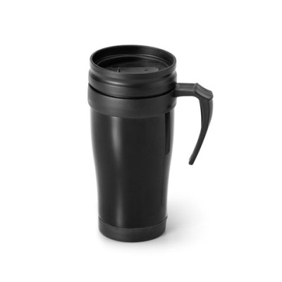 LIVE 420 ML PP TRAVEL MUG in Black