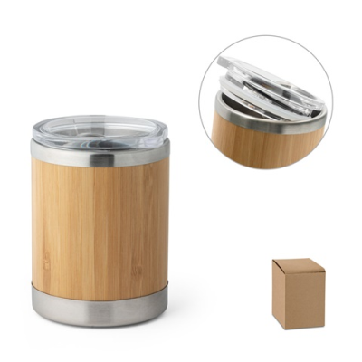 LYCKA STAINLESS STEEL & BAMBOO MUG