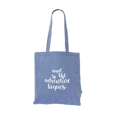 MELANGE SHOPPER GRS RECYCLED CANVAS (280 G & M²) BAG in Blue