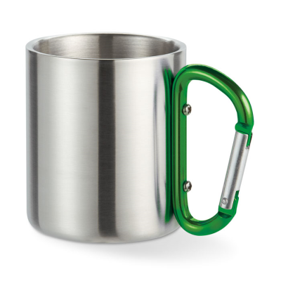 METAL MUG & CARABINER HANDLE in Green