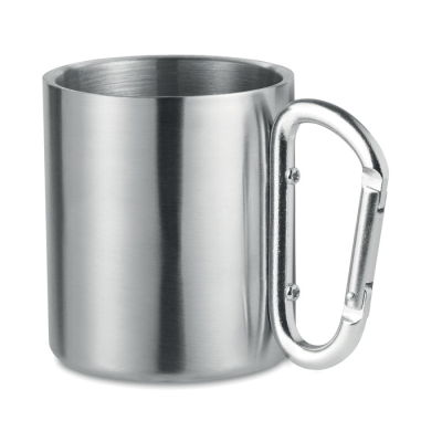 METAL MUG & CARABINER HANDLE in Silver