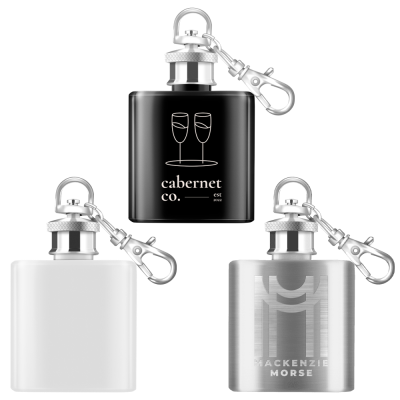 MINI HIP FLASK with Keyring Chain