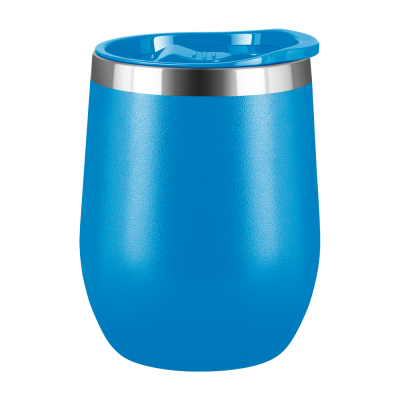 MOOD DOUBLE WALLED COFFEE CUP TUMBLER - 330ML LIGHT BLUE CYAN