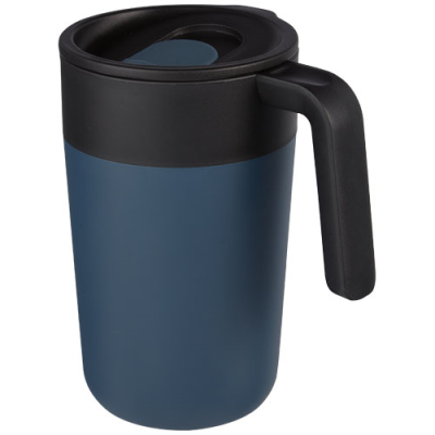 NORDIA 400 ML DOUBLE-WALL RECYCLED MUG in Dark Blue