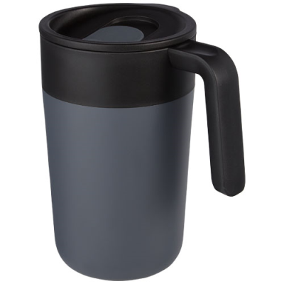 NORDIA 400 ML DOUBLE-WALL RECYCLED MUG in Grey