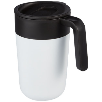 NORDIA 400 ML DOUBLE-WALL RECYCLED MUG in White