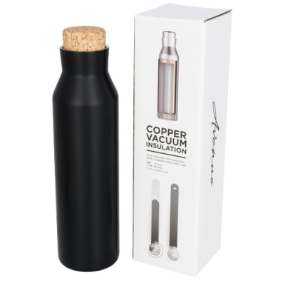 NORSE 590 ML COPPER VACUUM THERMAL INSULATED BOTTLE in Solid Black
