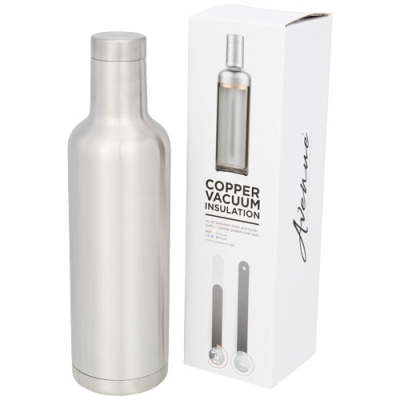 PINTO 750 ML COPPER VACUUM THERMAL INSULATED BOTTLE in Silver