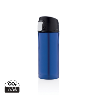 RCS RECYCLED STAINLESS STEEL METAL EASY LOCK VACUUM MUG in Blue