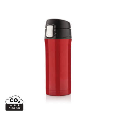 RCS RECYCLED STAINLESS STEEL METAL EASY LOCK VACUUM MUG in Red