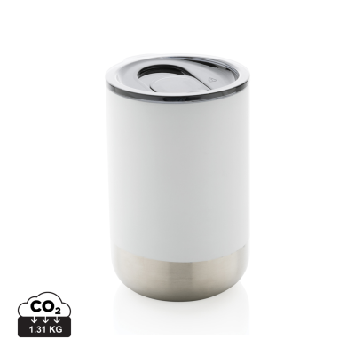 RCS RECYCLED STAINLESS STEEL METAL TUMBLER in White