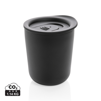 SIMPLISTIC ANTIMICROBIAL COFFEE TUMBLER in Black