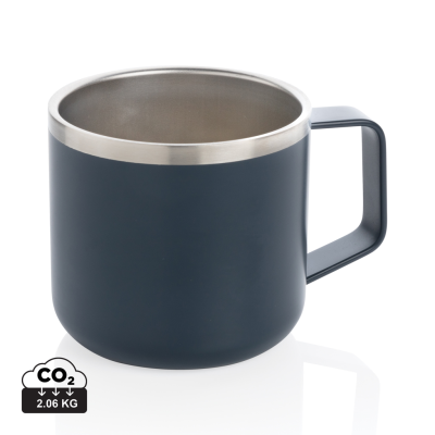 STAINLESS STEEL METAL CAMP MUG in Blue