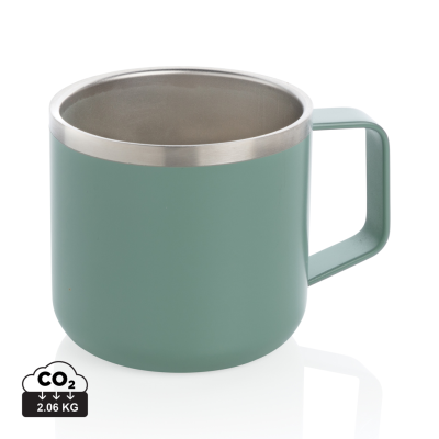 STAINLESS STEEL METAL CAMP MUG in Green