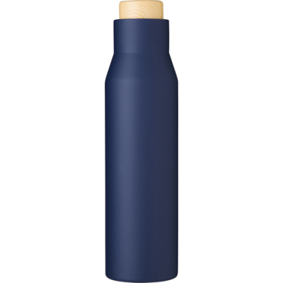 STAINLESS STEEL METAL DOUBLE WALLED BOTTLE (500ML) in Navy