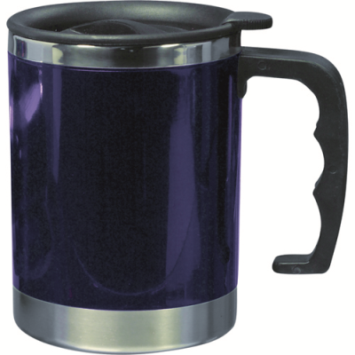 STAINLESS STEEL METAL MUG in Blue