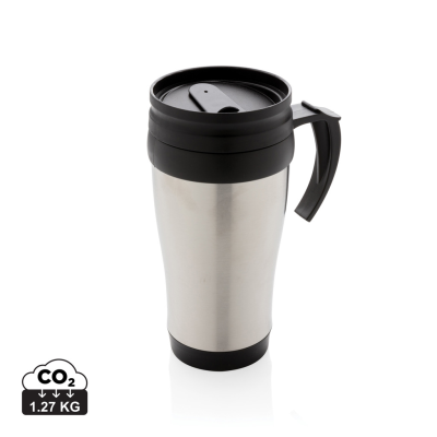 STAINLESS STEEL METAL MUG in Silver